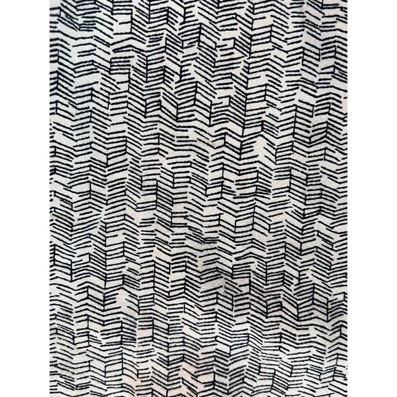 Eileen Fisher Size Small Tencel Viscose Flowy Wide Crop Pant Ecru Beige Black - Picture 10 of 11